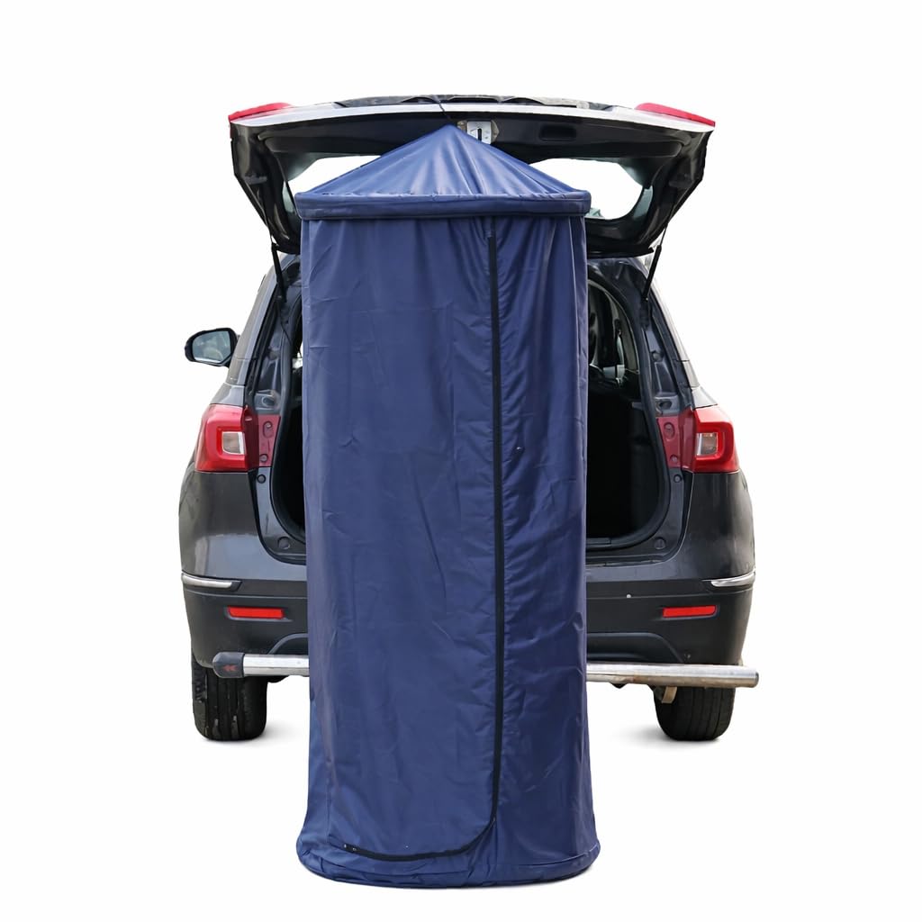 Lifelong Polyester Tent for Camping - Dress Changing, Can be Hanged Anywhere with Portable Foldable Cloth Outdoor Bathroom Tent, Camp Toilet Rain Shelter, Height 182cm-(Navy Blue1 Person)