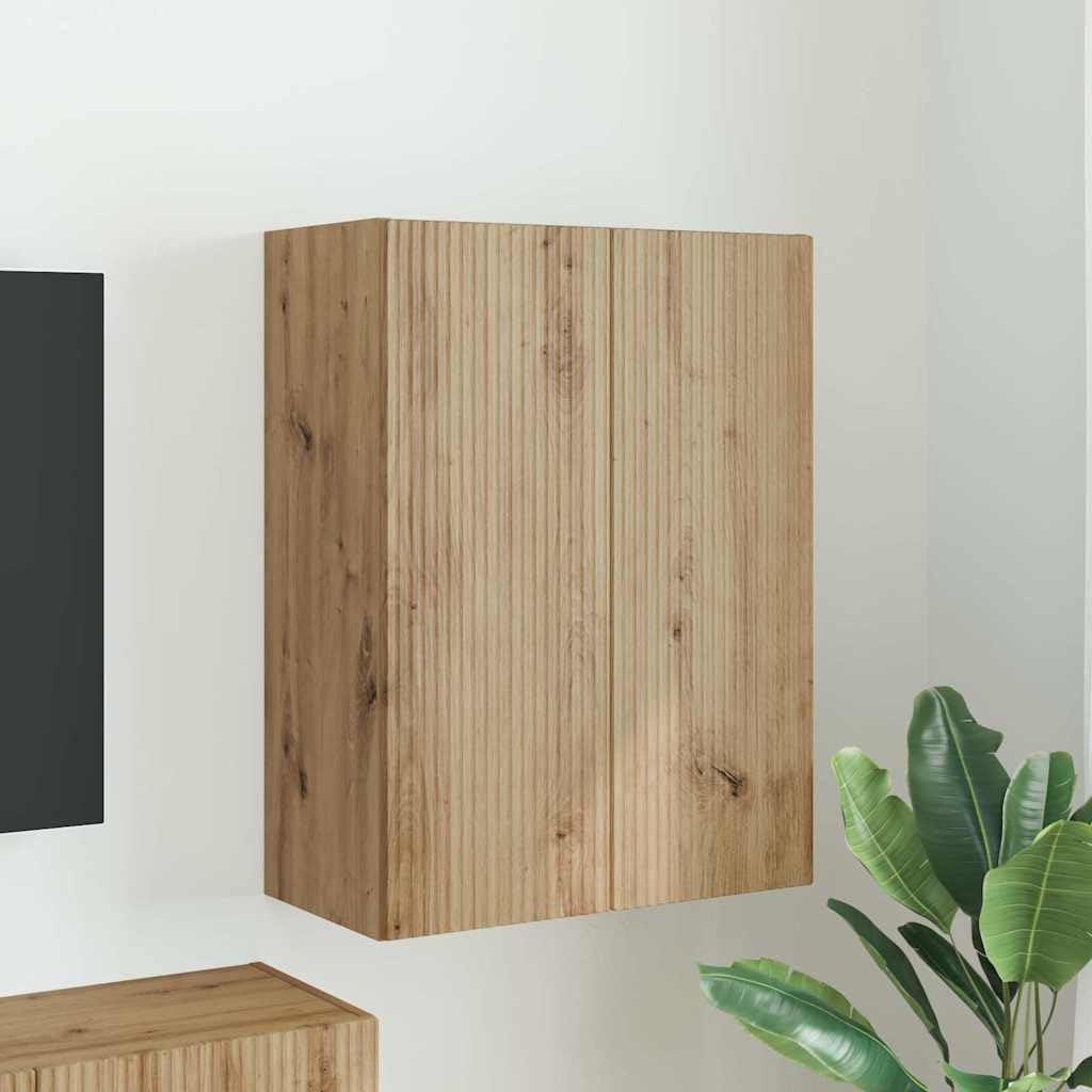 TV-Wandschrank Artisan-Eiche 59,5 x 31 x 80 cm Holzwerkstoff