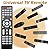 2 PCS Universal TV Remote Control with Light-Up-Button Compatible with LG, Samsung, Philips, Panasonic, Sharp TCL, Vizio, Sony, Sanyo, Toshiba, Insignia, Hisense, JVC, RCA Brands LCD LED 3D TV Remote