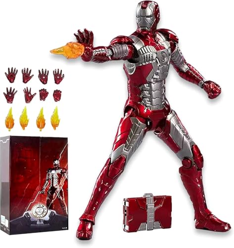 Image of ZD Box Toys Collectible Action Figure Full Box Set: Anniversary Series Non-Luminous Version 1:10 Scale 17cm Super Hero (MK - Iron Mark 5)