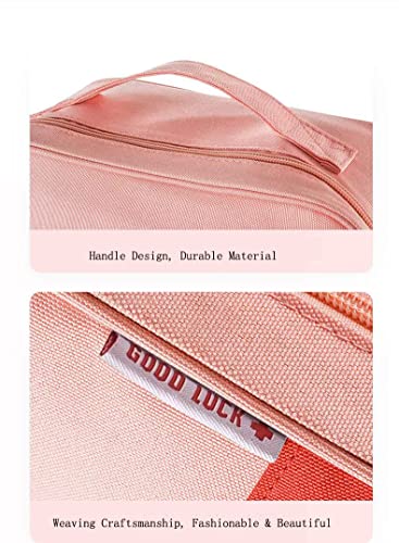 Image of First Aid Bag Empty, Travel Medicine Bag for Travelling Camping Hiking, Large Capacity Family Medical Bag (Large, Pink)