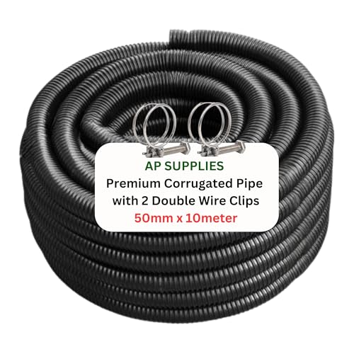 Flexible Corrugated Pond Hose with Clips