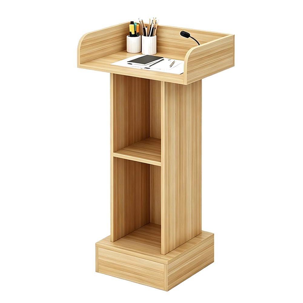 HGTRH Podium, Podium Stand Lectern Lecterns & Podiums Wooden Podium Pulpit Podium Classroom Podium Light walnut