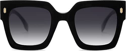 SOJOS Vintage Oversized Square Sunglasses for Women,Retro Womens Luxury Big