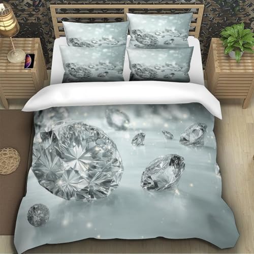 Parure de lit fusée spatiale microfibre super douce et respirante avec fermeture éclair King - 5