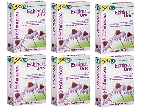 ESI – Echinaid Schock 6 Packungen mit 30 Naturkapseln Immunabwehr, Erkältungen, Grippe, Halsschmerzen