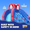 Sunny & Fun Ultra Climber Inflatable Water Slide Park Heavy-Duty for Outdoor Fun - Climbing Wall, Two Slides & Splash Pool Easy to Set Up & Inflate with Included Air Pump & Carrying Case