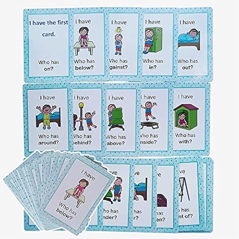 Richardy Preposition Sight Words Flashcards for Learning Games, Classroom, Speech Therapy Materials and ESL Teaching Materials Educational Toys, Kindergarten Supplies Cover