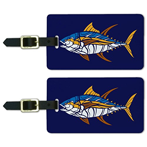 Tuna Fish Luggage ID Tags Set of 2