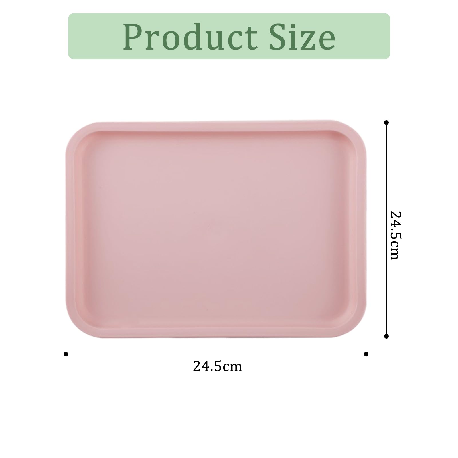 4 Vassoi Plastica Riutilizzabili 24.5x17.5cm - Per Snack, Frutta E Caffè | Design Moderno E Colorato - Foto 12