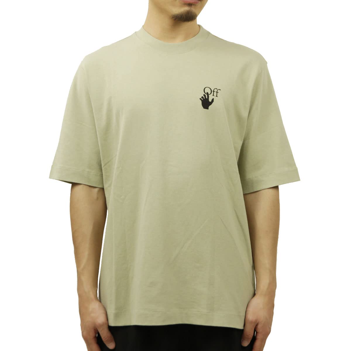 Amazon | [オフホワイト] Tシャツ メンズ 正規品 半袖Tシャツ バック  