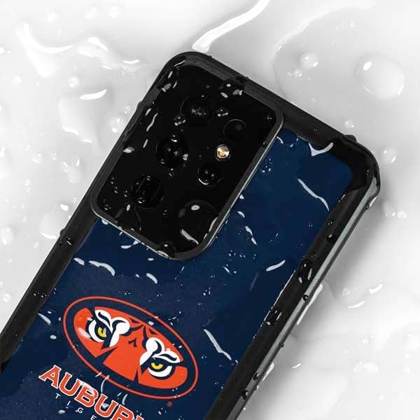 Skinit Waterproof Phone Case Compatible with Galaxy S24 Ultra - Officially Licensed Auburn University Tigers Mascot Design