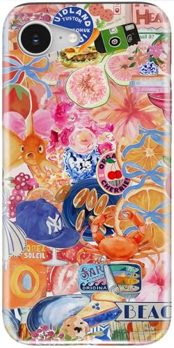 Coque iPhone 16e fleurs sauvages Esdot en silicone antichoc pour femmes
