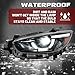 HECASA Left LED Headlight Compatible with 2013-2016 Mazda CX-5 With AFS Adaptive Front Lighting System Headlamp W/AFS DRL Day Running Light Clear Lens Black Housing Replacement for KA0G51040C