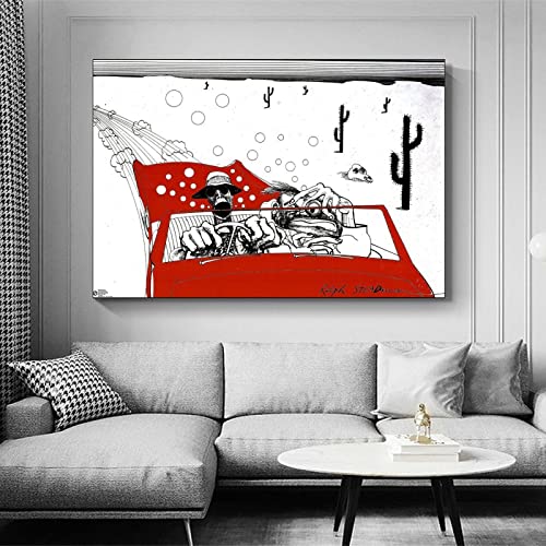Ifunew Ralph Steadmans Fear And Loathing In Las Vegas Poster Decorative Painting Canvas Wall Art Living Room Posters Bedroom Painting 12X18Inch(30X45Cm) #TOP2