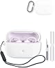 Funda para audífonos ROSESELSA OWS, protección suave, BOVUGAC silicona con llavero, kit de limpieza y cordón para ROSESELSA OWS, blanco. 1