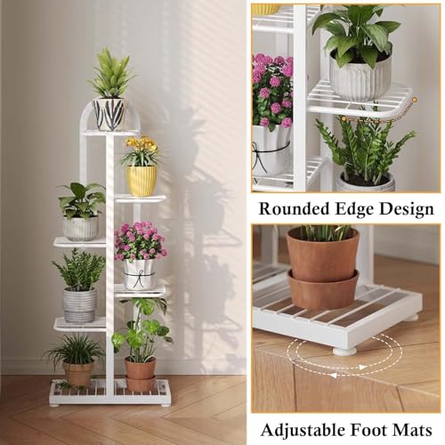 Support à plantes en métal robuste étagère à fleurs peu encombrante - 4