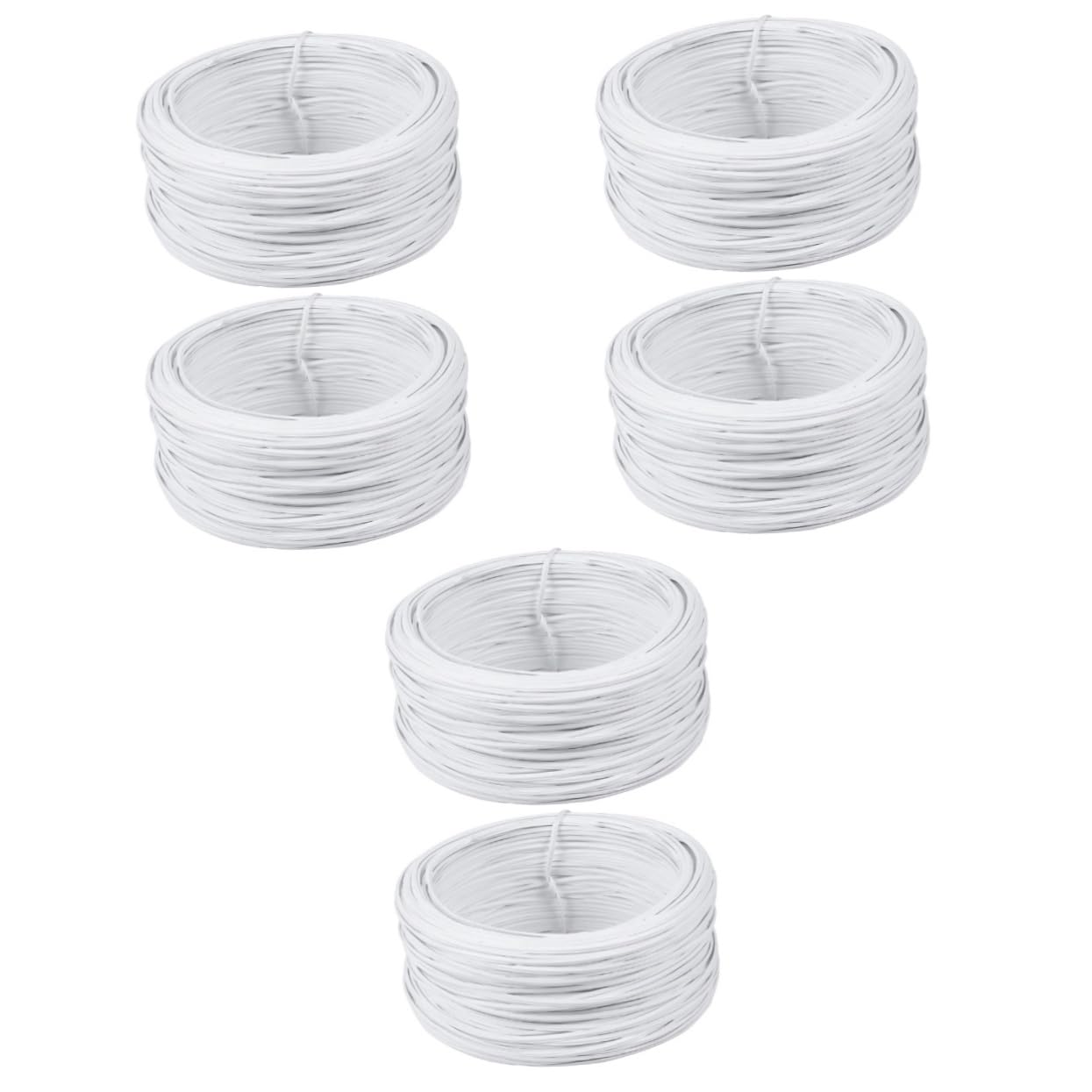 INOOMP 6rollen PVC-beschichteter Draht Für Pflanzenbindung Flexibel Und Strapazierfähig Für Gartenarbeiten DIY-projekte Und Sichere Pflanzenunterstützung