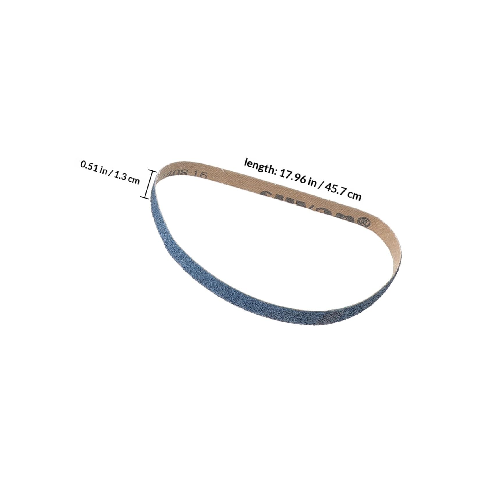 Bandas de Lijado Azul Grano 40-120 40 Piezas para Lijadora de Banda Uso Versátil para Madera y Acero Inoxidable en Hogar E Industria