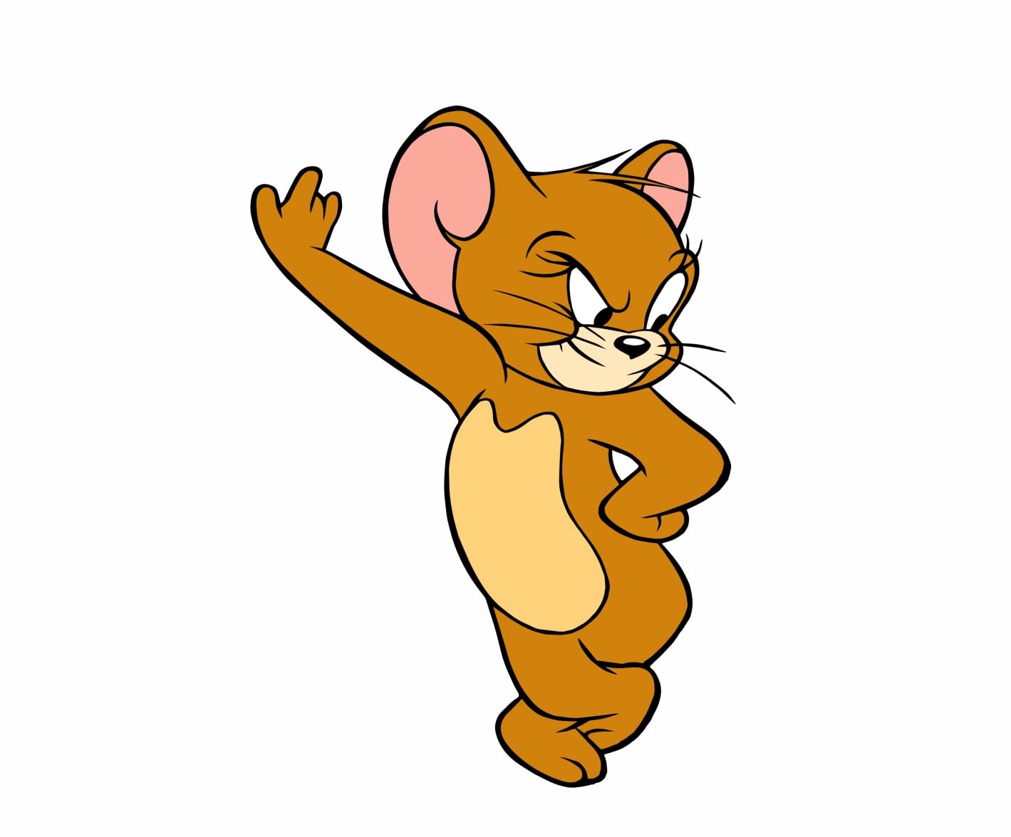 Akki World Jerry Wall Sticker for Living Room, Bedroom, Kids Room, (Size - 42 Cm X 60 Cm)