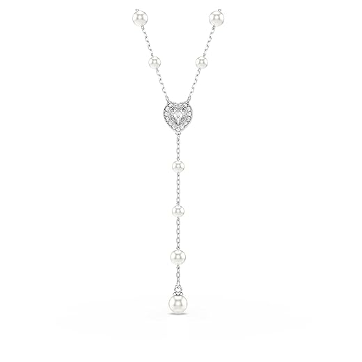Swarovski Ariana Grande Collection, Clear Crystal & Pearls, Rhodium Finish, Necklaces, Earrings and Bracelets