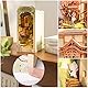 Rolife Book Nook Kit Buchstützen DIY Miniatur Haus 3D Puzzles Holz Book Nook Diorama Modelbau für Erwachsene Modellbausatz Weihnachten Geburtstag Geschenke (Fallende Sakura)