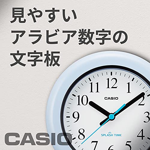 Casio Iq-180W-2Jf Moisture And Dustproof Wall Clock, Quartz Watch, Freestanding Stand, Blue #TOP4