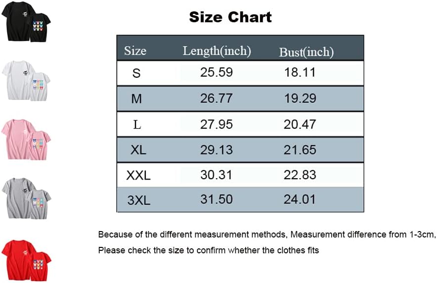 Miniatura 2 de Kpop Twice - Camiseta de dibujos animados dos veces Sana Mina Momo Tzuyu Dahyun para mujer