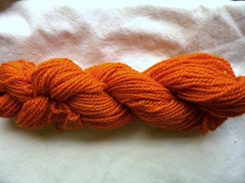 Kettle Dyed 100% Wool Rust Orange Colorway Sports Weight Yarn
