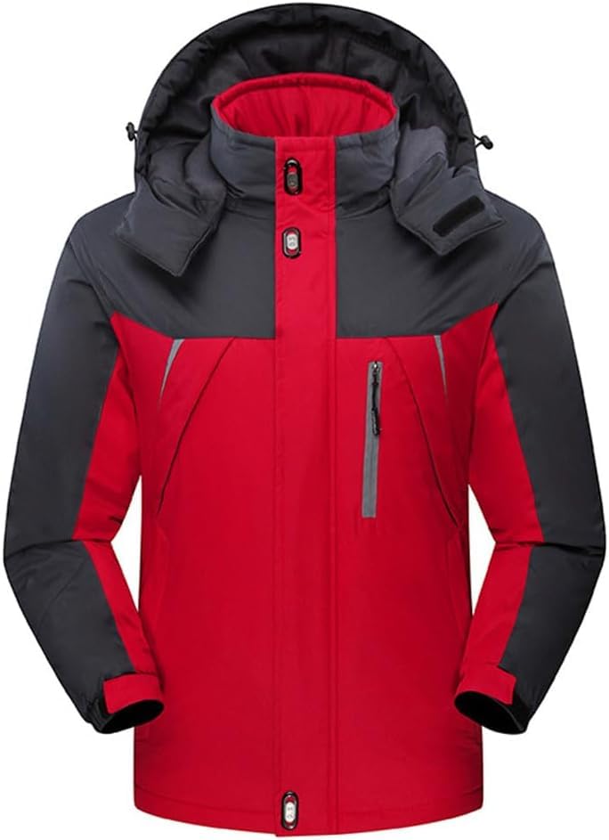 Vestes d'Hiver pour Hommes Thicken Chaudes à Capuche en Taille M
