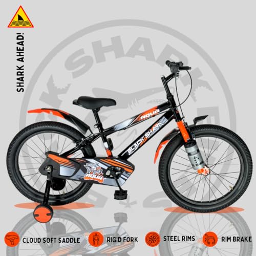 Image of BLACK SHARK Aqua Bikes for Kids Bike Brake | Bicycle for Boys & Girls | Frame | 90% Pre-Assembled |