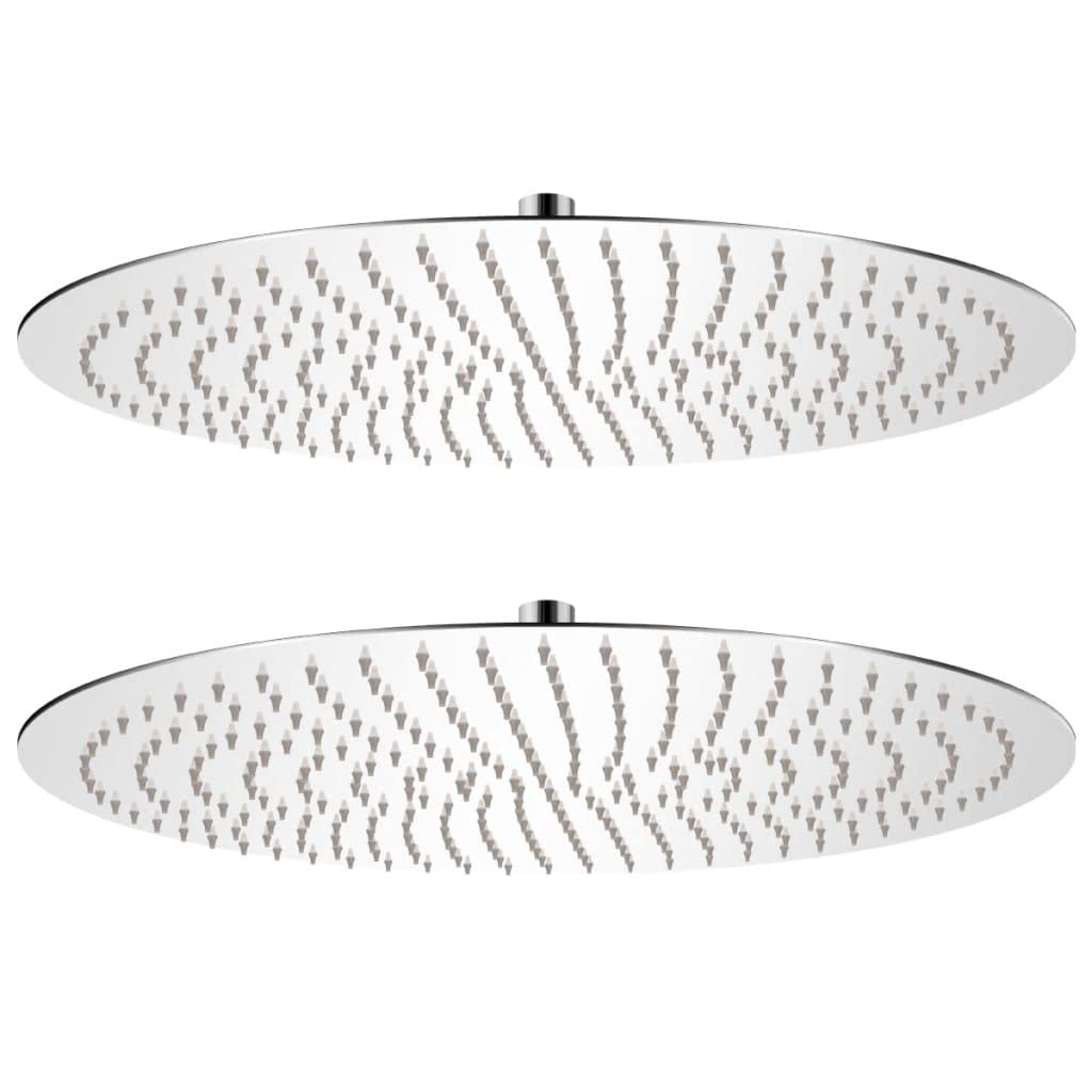 Cabezal de ducha efecto lluvia 2 pzs, LAPOOH Rociador Ducha, Ducha Lluvia, Alcachofa Ducha, Duchas De Baño Alcachofa Lluvia, Recambios Columna Ducha, acero inoxidable Ø 50 cm