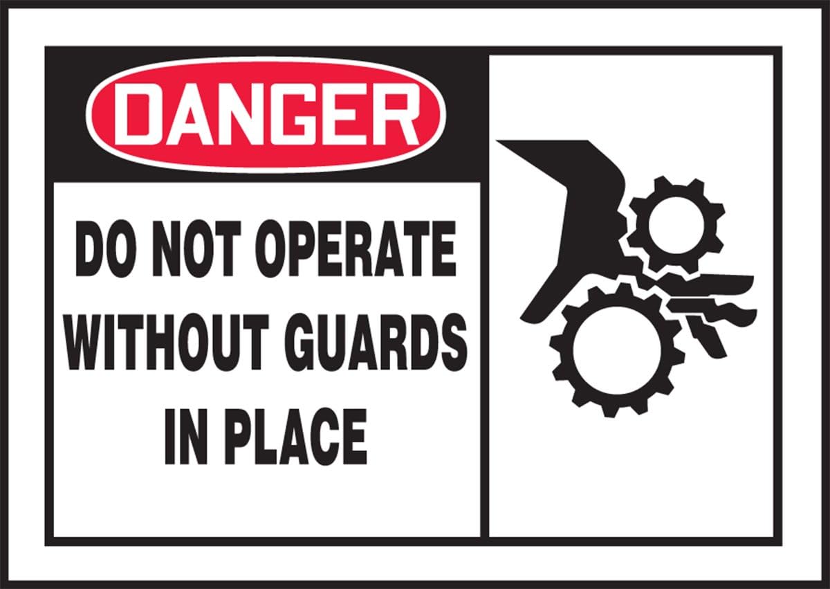 Étiquettes de sécurité Danger en vinyle adhésif Accuform Signs LEQM019VSP