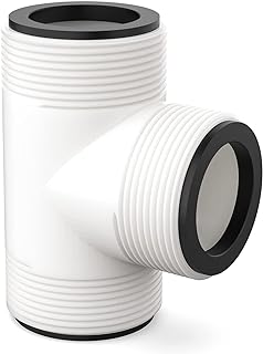 Hose Adapter Replacement for Intex & Coleman Pool Split Hose Tee T-Joint Union with 3 L Rings Connector,Connects to 1.5 Inch Hoses for Above Ground Pool Extender