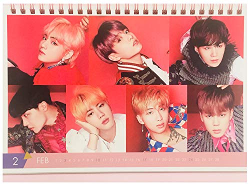 BTS Kpop Bangtan Boys Group Individual Member 2019-2020 New Calendar + Sticker + BTS Answer Concept 7 Photocards Set (BTS Group)