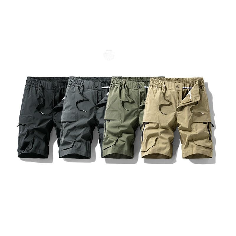 Short de travail homme robuste à poches multiples et coupe décontractée