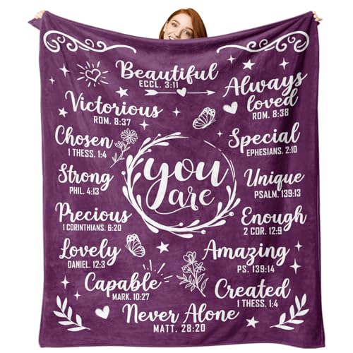 Zzkol Get Well Christian Gifts for Women Flannel Throw Blanket,