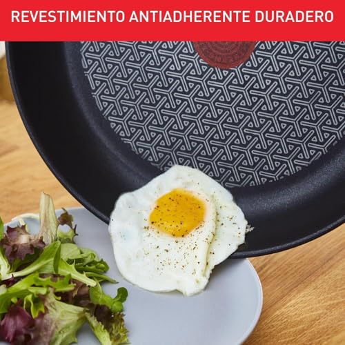Miniatura 4 de Tefal Duetto - Sartenes Antiadherentes, Base Gruesa, Reforzada A Prueba De Impactos, Fácil Limpieza, Todo Tipo De Fuegos, Color Hierro, Juego De 3 Sartenes De 20 24 28 Cm De Acero Inoxidable
