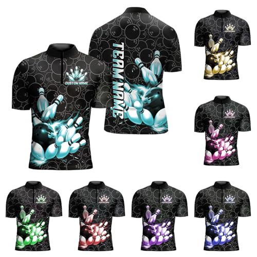 LigtHuy Personalized Bowling Jersey 3D, Bowling Shirts for Team, Bowling Shirt Unisex for Men Women, Bowling Shirts for Men 3 (US, Alpha, Small, 5X-Large, Regular, Regular, Multi 18)