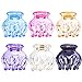 RC ROCHE ORNAMENT 6 Pcs Womens Hair Pumpkin Interlocking Teeth No Slip Secure Grip Strong Solid Ladies Beauty Accessory Classic Clamp Jaw Claw Clip, Medium Transparent Multicolor