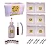 E-Z Tire Balance Beads Deluxe Kit Dually Truck 6 oz Six-Pack (6 bags of 6 oz Balancing Beads) 36 Ounces Total, Applicator Kit, Filtered Valve Cores, Red Caps