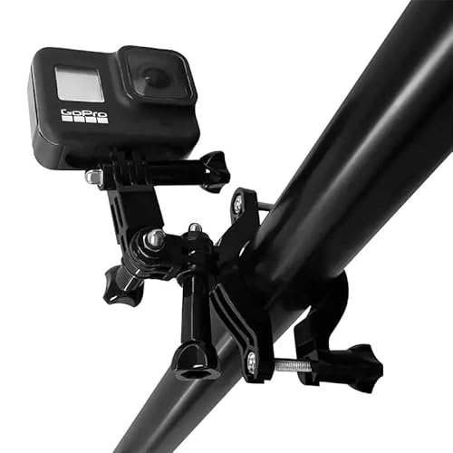 REFLEX CAMERA Bike & Motorcycle Handlebar Mount for GoPro Hero 12–5, DJI Osmo Action – Heavy-Duty 360° Clamp for 1.38–2.5" Bars, Anti-Vibration, Adjustable Action Camera Holder - Image 4