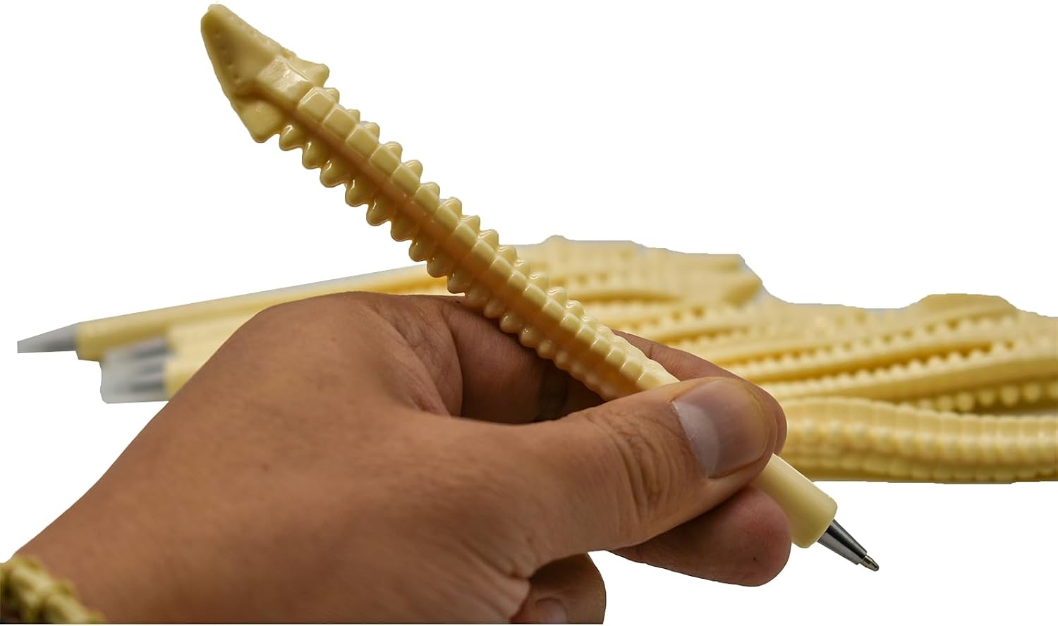 32 Pcs Novelty Fun Bone Pens Spine Shape Ballpoint Pen Black Ink image 5