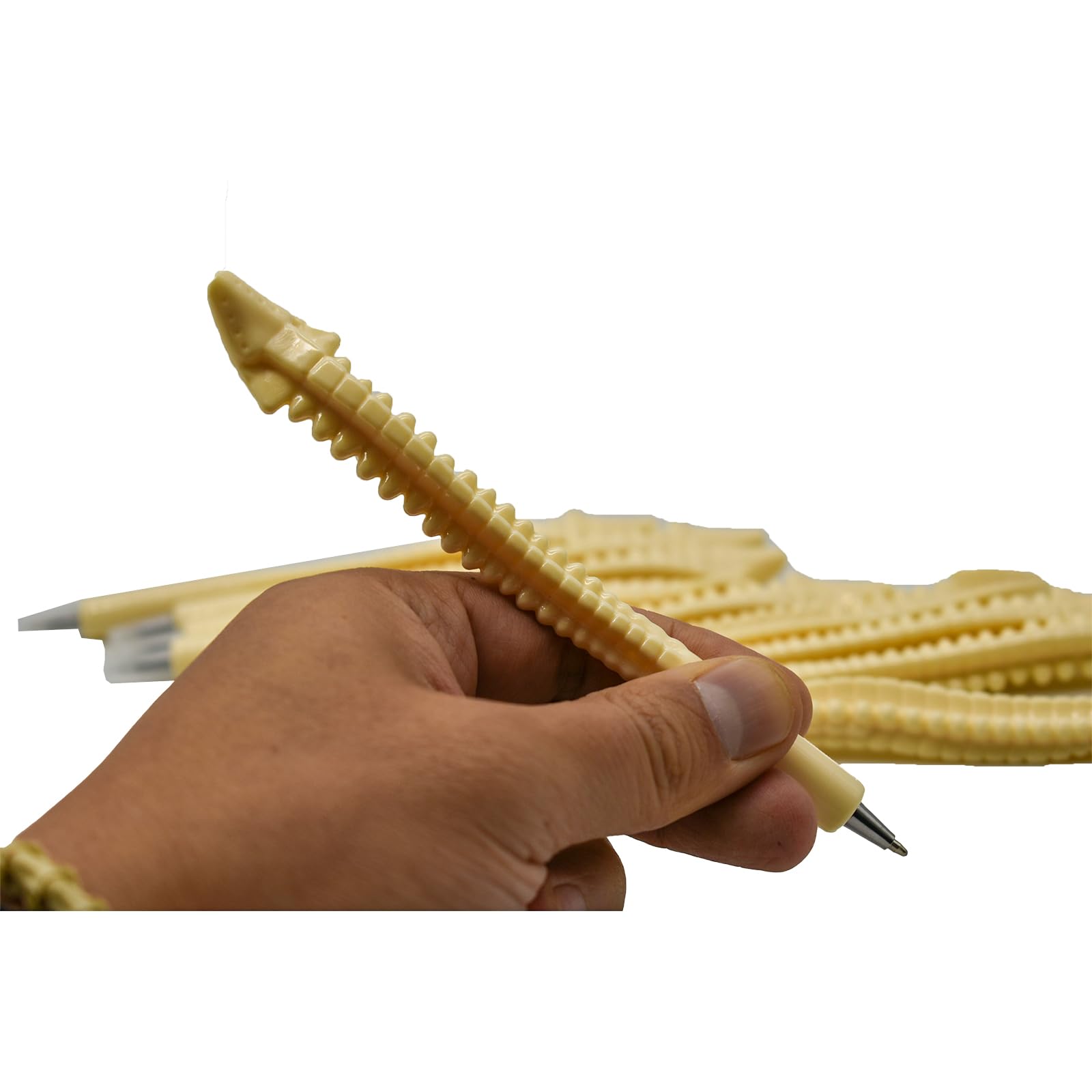 10PCS Novelty Bone Pens Spine Shape Ballpoint Pen Black Ink Pens for Doctor Nurses Present Party Favor Halloween — view 4