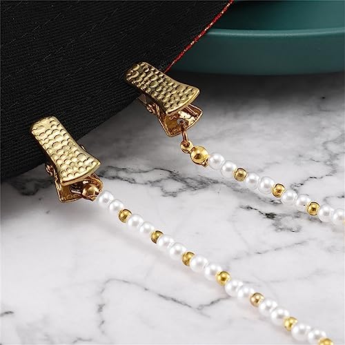 Chaîne de lunettes en perles chic : cordon de cou élégant modèle D - 3