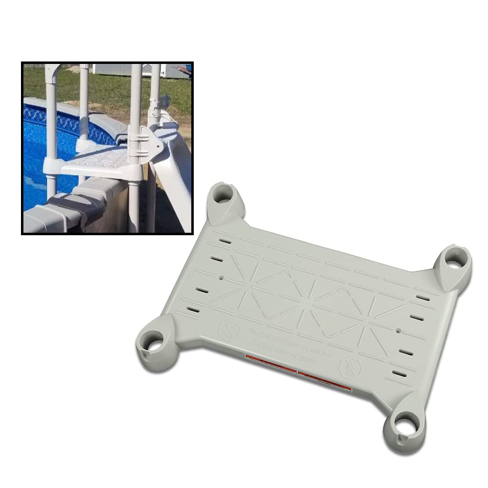 G-PLUS Plataforma de salto para piscina, color gris