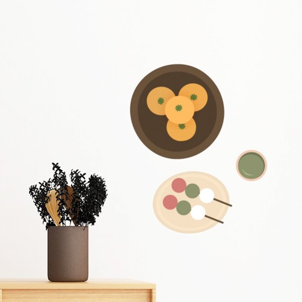 Sticker mural Cuisine Japonaise Snack Amovible : décorez votre chambre sans résidus 30cm