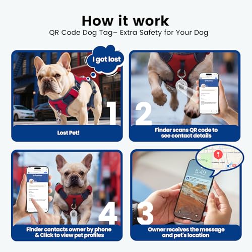 Escape-Proof No Pull Dog Harness for Small Dogs & Puppies, Lightweight Adjustable Vest with Front & Back Clip, Pocket & Reflective Soft Fabric for Safe Walking & Running with ID Tag, Red by PawView - Used condition - Image 7