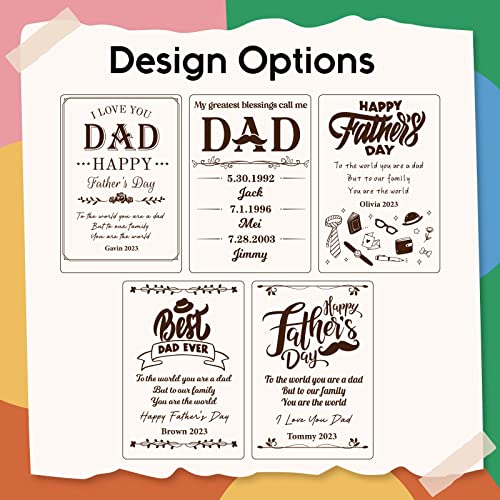 Party To Be Personalized Father's Day Wooden Plaque For Dad, Custom Father Day Memorial Gifts Birthday Gift For Dad From Son Daughter (8.66 X 5.9 Inch) #TOP3