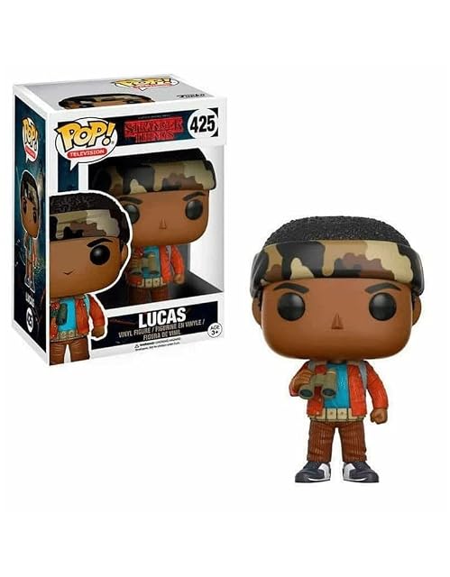 POP Funko Television: Stranger Things - Lucas Sinclair - Figura de Vinilo Coleccionable - TV Fans